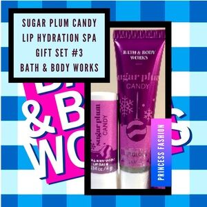 NEW: BBW NEW Holiday 2024 Sugar Plum Candy Lip Care Bundle #3